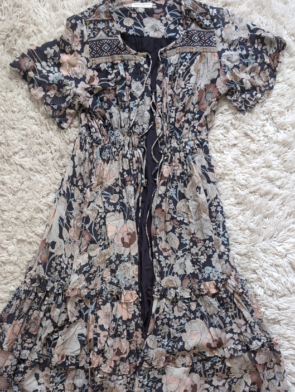 Spell Amethyst Garden Party Dress Kimono
